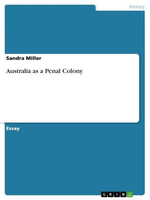 cover image of Australia as a Penal Colony